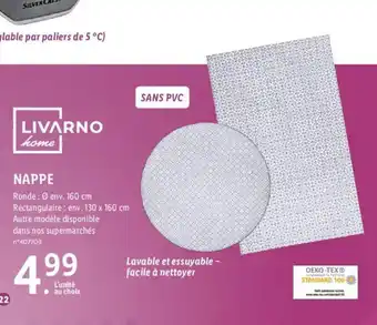 Lidl LIVARNO home NAPPE offre