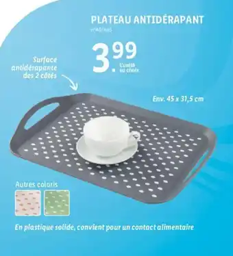 Lidl PLATEAU ANTIDÉRAPANT offre