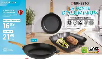 Lidl POÊLE EN FONTE GARANTIE D'ALUMINIUM 3 ANS offre