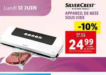 Lidl SILVERCRESTⓇ APPAREIL DE MISE SOUS VIDE offre