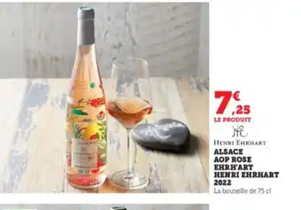 Super U ALSACE AOP ROSE EHRH'ART HENRI EHRHART 2022 offre