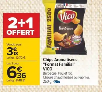 Carrefour Chips Aromatisées "Format Familial" VICO offre