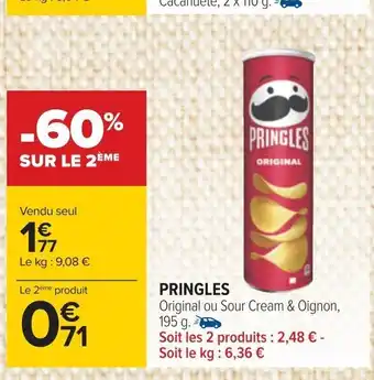 Carrefour PRINGLES offre