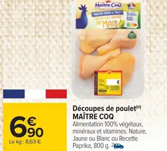 Découpes de poulet (n) MAÎTRE COQ