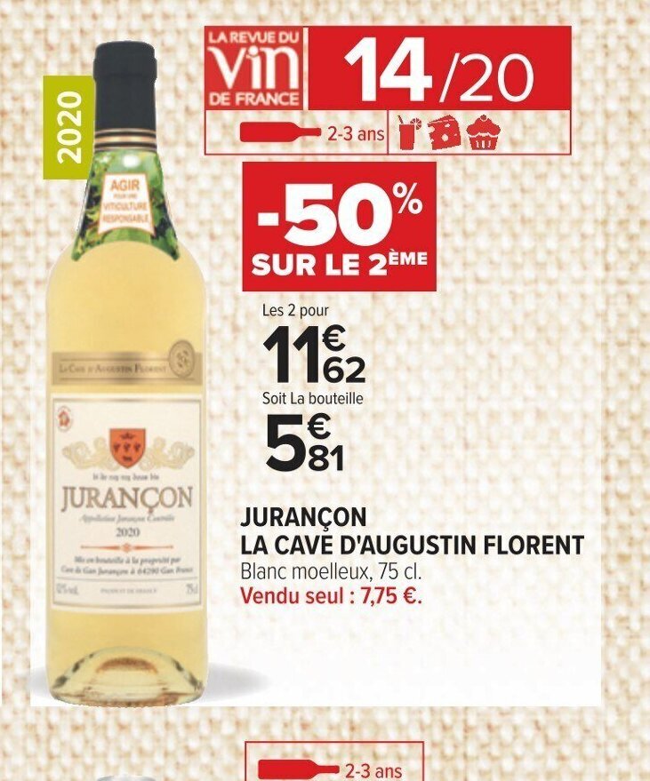 Carrefour JURANÇON LA CAVE D'AUGUSTIN FLORENT offre