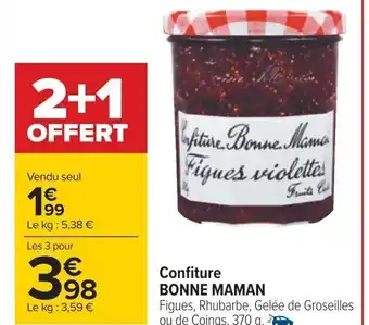 Carrefour Confiture BONNE MAMAN offre