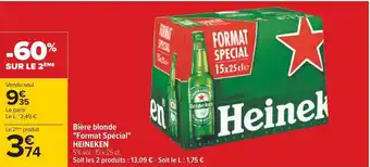 Bière blonde "Format Spécial" HEINEKEN