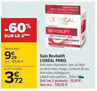Carrefour Soin Revitalift L'ORÉAL PARIS offre