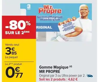 Carrefour Gomme Magique (d) MR PROPRE offre