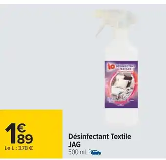 Carrefour Désinfectant Textile JAG offre
