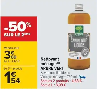 Carrefour Nettoyant ménager(d) ARBRE VERT offre