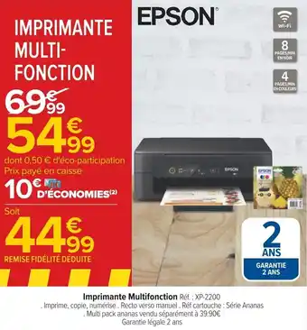 Imprimante Multifonction Réf. : XP-2200