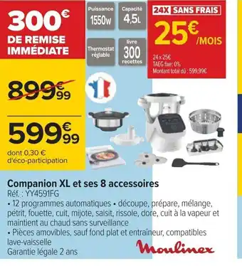 Carrefour Companion XL et ses 8 accessoires offre