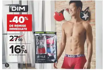 Le lot de 3 boxers