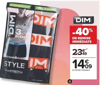 Carrefour Le lot de 3 boxers offre