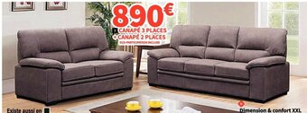 Conforama CANAPÉ 3 PLACES CANAPÉ 2 PLACES offre