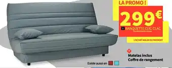Conforama 1 BANQUETTE CLIC-CLAC offre