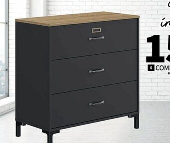 Conforama COMMODE 3 TIROIRS offre