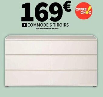 Conforama COMMODE 6 TIROIRS offre