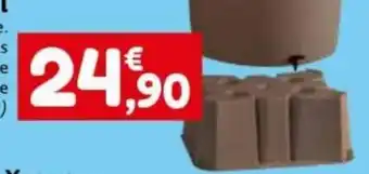Socle pour cuve 500l Permet de rehausser la cuve. Soutirage de l'eau de pluie plus simple. Robinet plus accessible et plus fa
