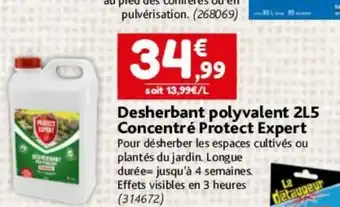 Desherbant polyvalent 2L5 Concentré Protect Expert