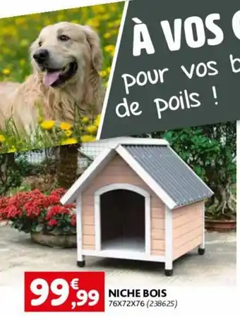 Point Vert NICHE BOIS 76X72X76 (238625) offre
