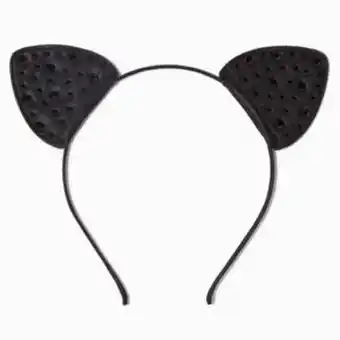 Serre-tête oreilles d’animal noir décoré