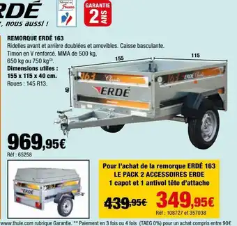 Remorque erde 163
