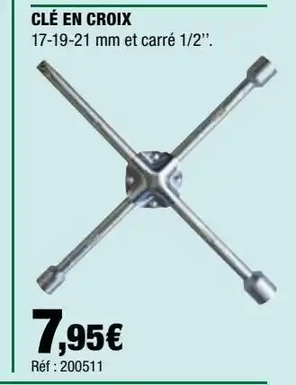 Autobacs Clé en croix offre