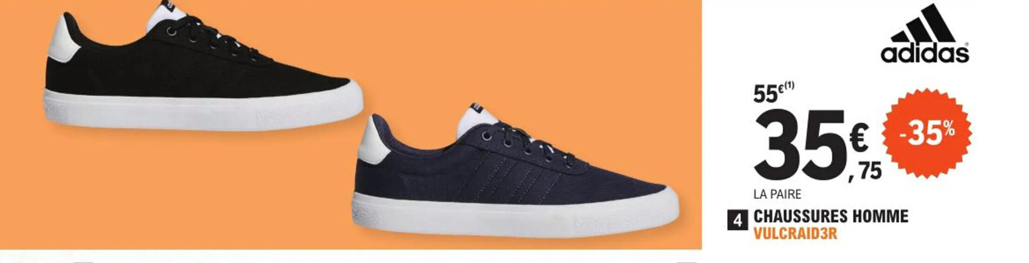 E.Leclerc Sports CHAUSSURES HOMME offre