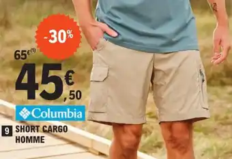 E.Leclerc Sport SHORT CARGO HOMME offre