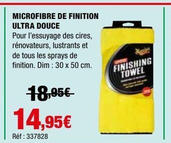 Autobacs Microfibre de finition ultra douce offre
