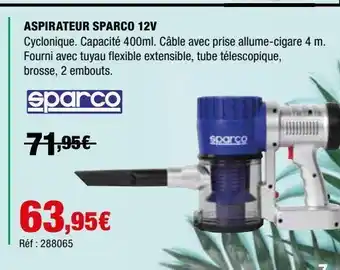 Autobacs Aspirateur sparco 12v offre