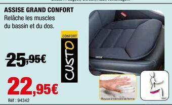 Autobacs Assise grand confort offre
