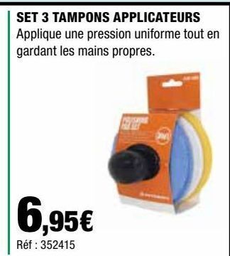 Autobacs Set 3 tampons applicateurs offre