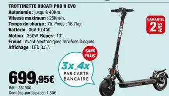 Autobacs Trottinette ducati pro ii evo offre