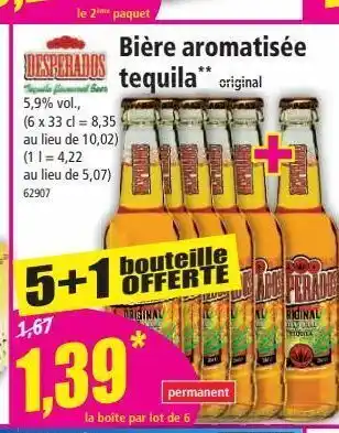 Norma Bière aromatiséé tequila desperados offre