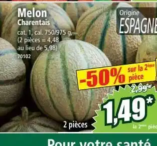 Norma Melon charentais offre