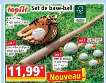 Norma Set de base-ball offre