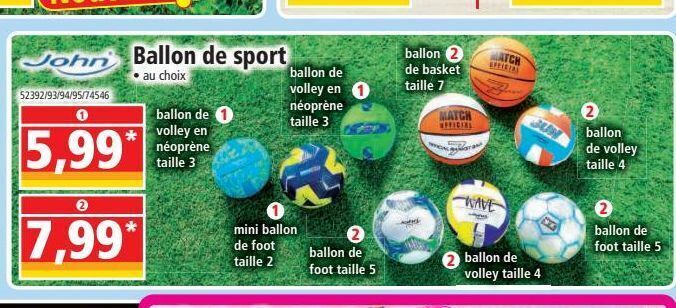 Norma Ballon de sport offre