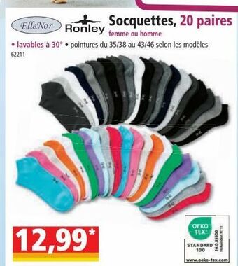 Norma Socquettes 20 paires offre