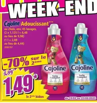 Norma Adoucissant cajoline offre