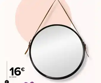 Carrefour c./ Miroir rond avec lanière offre