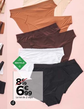 Carrefour Slips femme offre