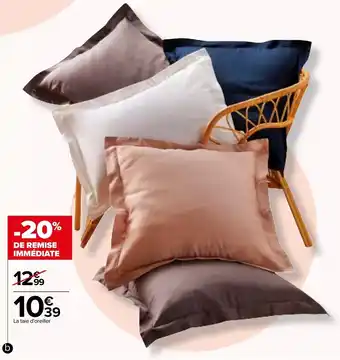 Carrefour b./Linge de lit "Uni satin" offre