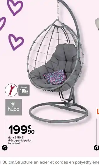 Carrefour c./Fauteuil Oslo pliable offre