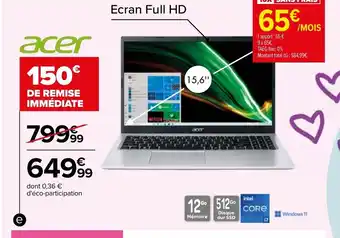 Carrefour E./Ordinateur portable offre