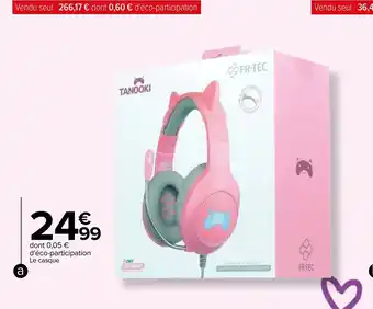 Carrefour a./Casque filaire "Tanooki" offre