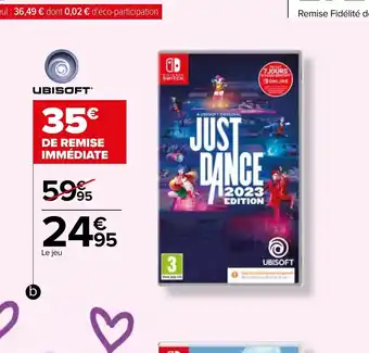 Carrefour b./Jeu "Just Dance 2023" pour Nintendo Switch offre