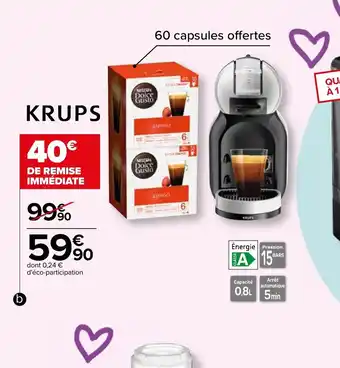 Carrefour b./Machine expresso Nescafé Dolce Gusto offre